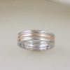Rose Gold & White Gold Custom Trinity Band - Image 4