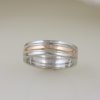 Rose Gold & White Gold Custom Trinity Band - Image 2