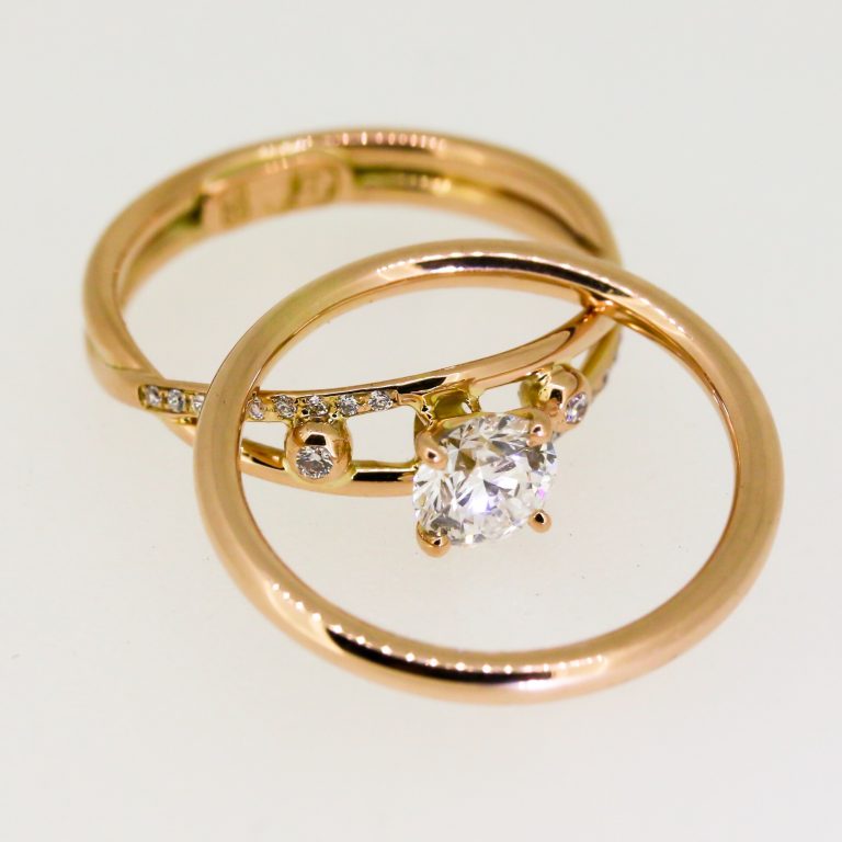 Sleek Four-Prong Diamond Ring