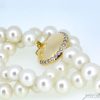 Gracefulness Pearl & Diamond Gold Necklace - Image 3