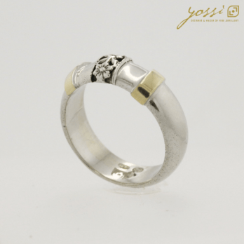 Decorative Silver & Gold Ring