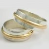 Striking Gold and Silver Wedding Band - Image 2