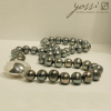 Royal Black Freshwater Pearl Necklace - Image 2