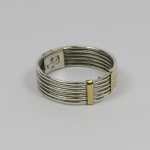 Fine Coiled Silver & Gold Ring