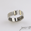 Fine Coiled Silver & Gold Ring - Image 3