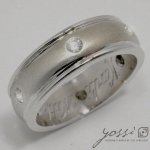 Special Engraved Diamond Ring