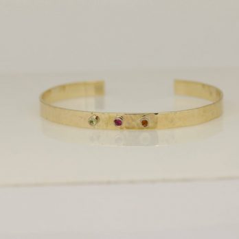 Special Multi-Coloured Hammered Bangle