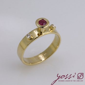 Enchanted Diamond & Ruby Ring