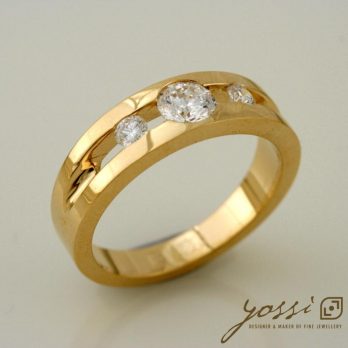 Attract Handmade Diamond Trilogy Engagement Ring