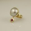 Luxury Pearl & Ruby Ring - Image 3