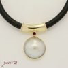 Royal Pearl Ruby & Diamonds Pendant - Image 4