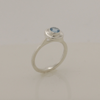 Simple Blue Topaz Ring
